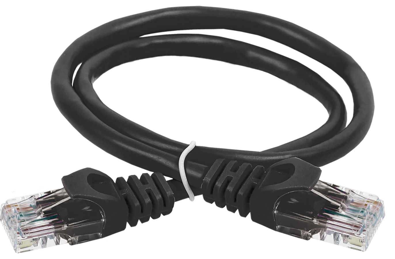 IEK Шнур коммутационный кат. 5Е UTP 1м черный