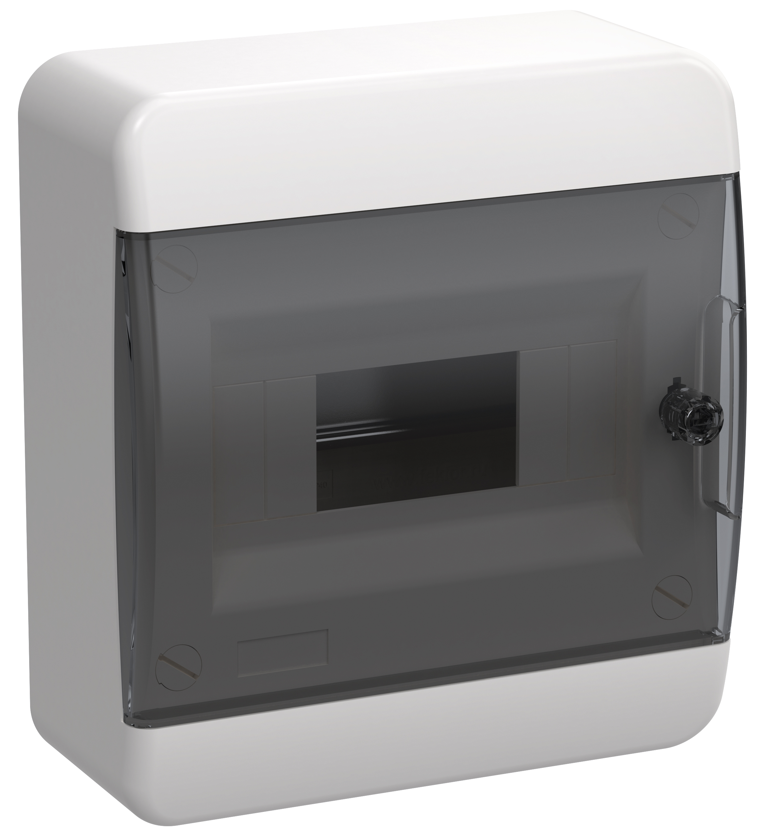 IEK TEKFOR Корпус пласт. ЩРН-П-8 IP41 черн. прозр. дверь