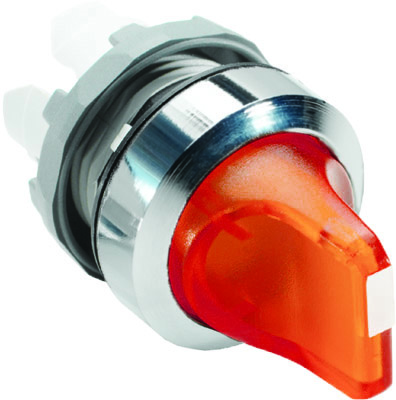 ABB M2SS1-21R Переключатель красный 2-х поз. с подсветкой 45* кор. ручка(корпус)