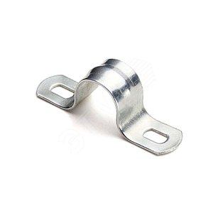 EKF PROxima Скоба металлическая двухлапковая d25-26мм (10шт.)