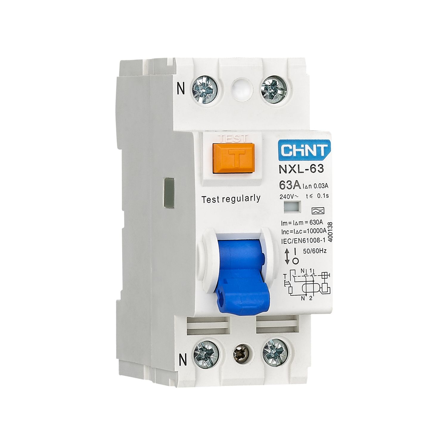 CHINT УЗО NXL-63 6kA 1P+N 16A 30mA A (R)
