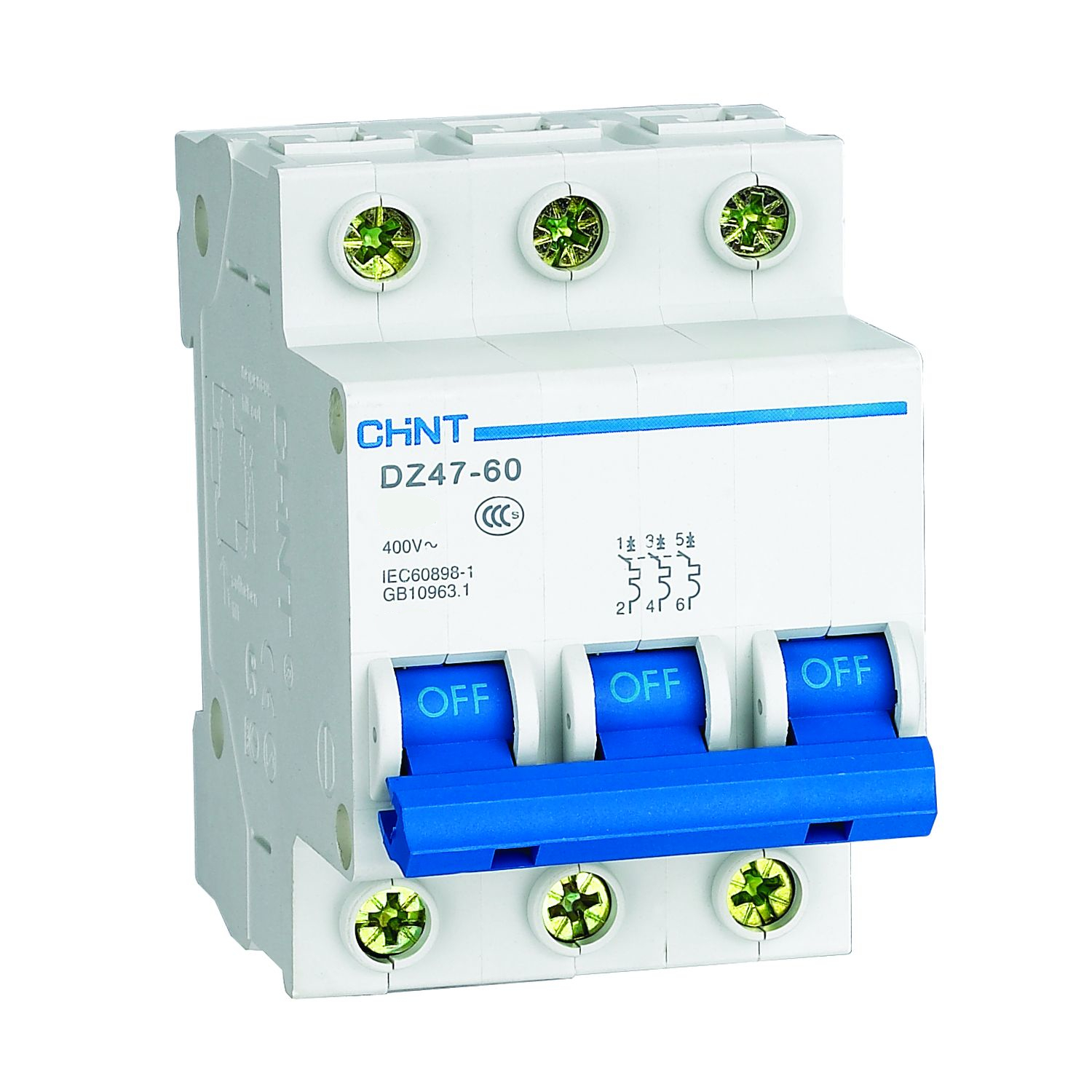 CHINT Авт. выкл. DZ47-60 3P 16A 4.5kA х-ка C