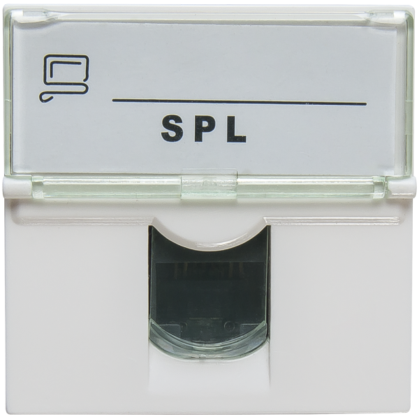 SPL Розетка информационная UTP 1хRJ45 45х45 cat5е