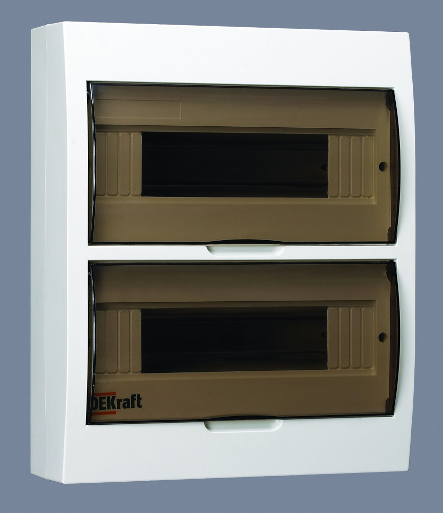 Dekraft Корпус пластиковый навесной 24 мод. IP41 ЩРН-П-24