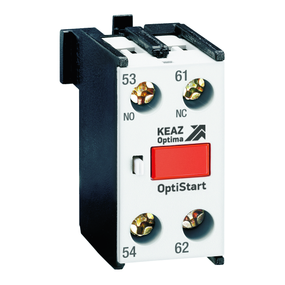 КЭАЗ Блок контактный OptiStart K-FX-1002 фронтальный 2НЗ для F-09..(A)F-150 и FR