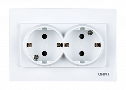 CHINT 2-местная розетка без заземляющего контакта 16А 250В