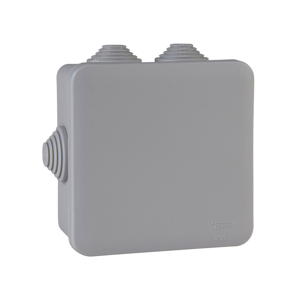 Systeme Electric Коробка распределительная открытой установки 100X100X50, , 6 сальников IP55