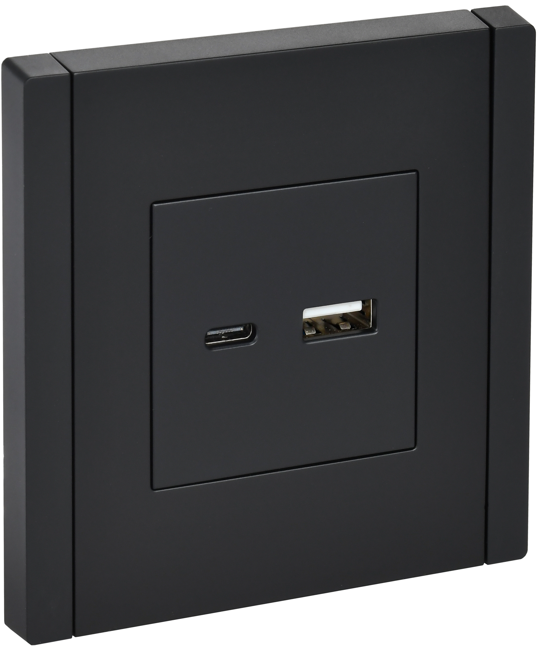 IEK FORTE&PIANO Черный Розетка USB A+C 18Вт FP151