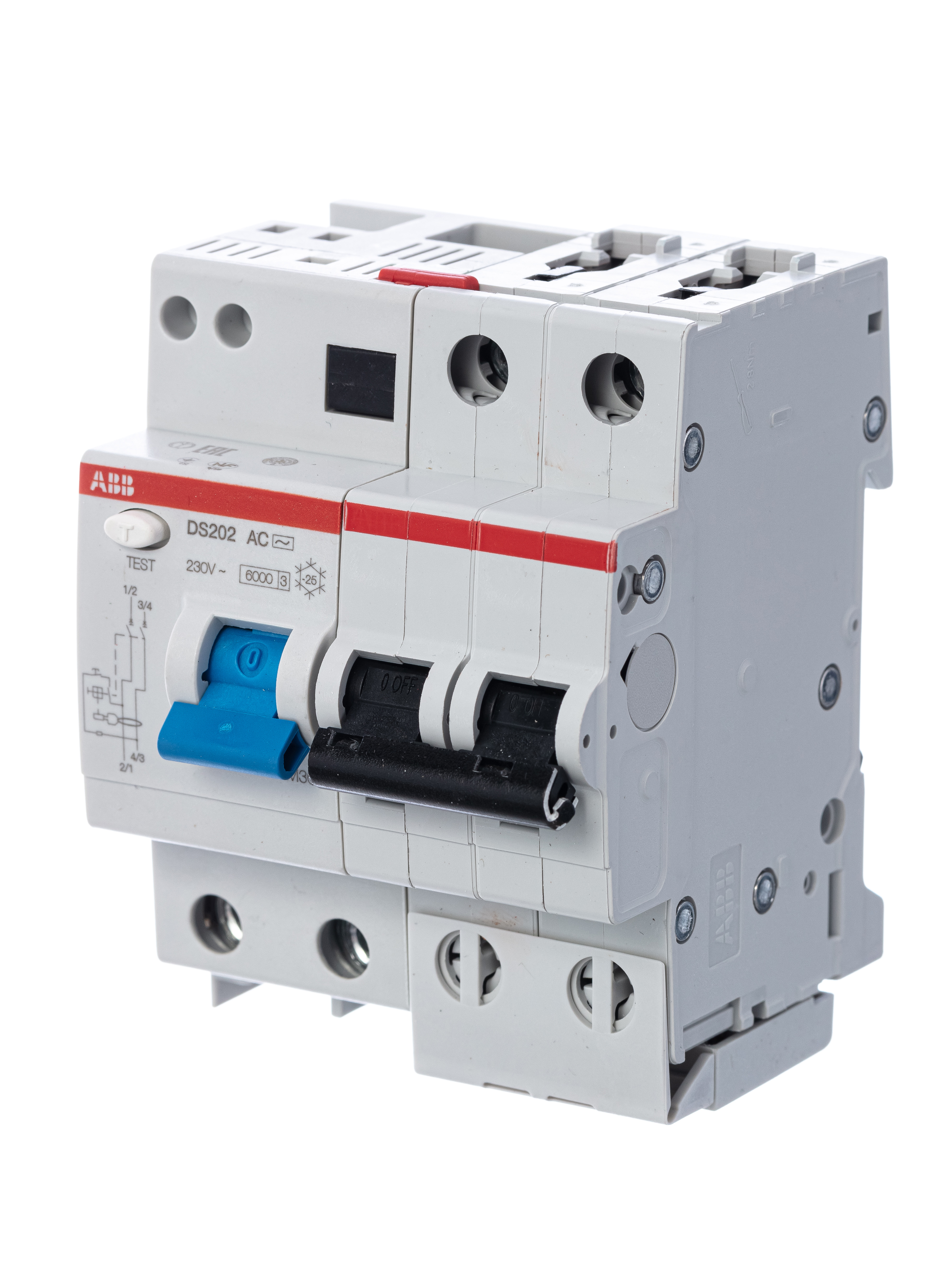 ABB Выключатель автоматический дифференциального тока 4мод. DS202 AC-B32/0,03
