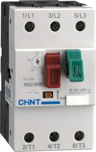 CHINT Авт. выкл. защиты двигателя NS2-80B 56А-80А (R)
