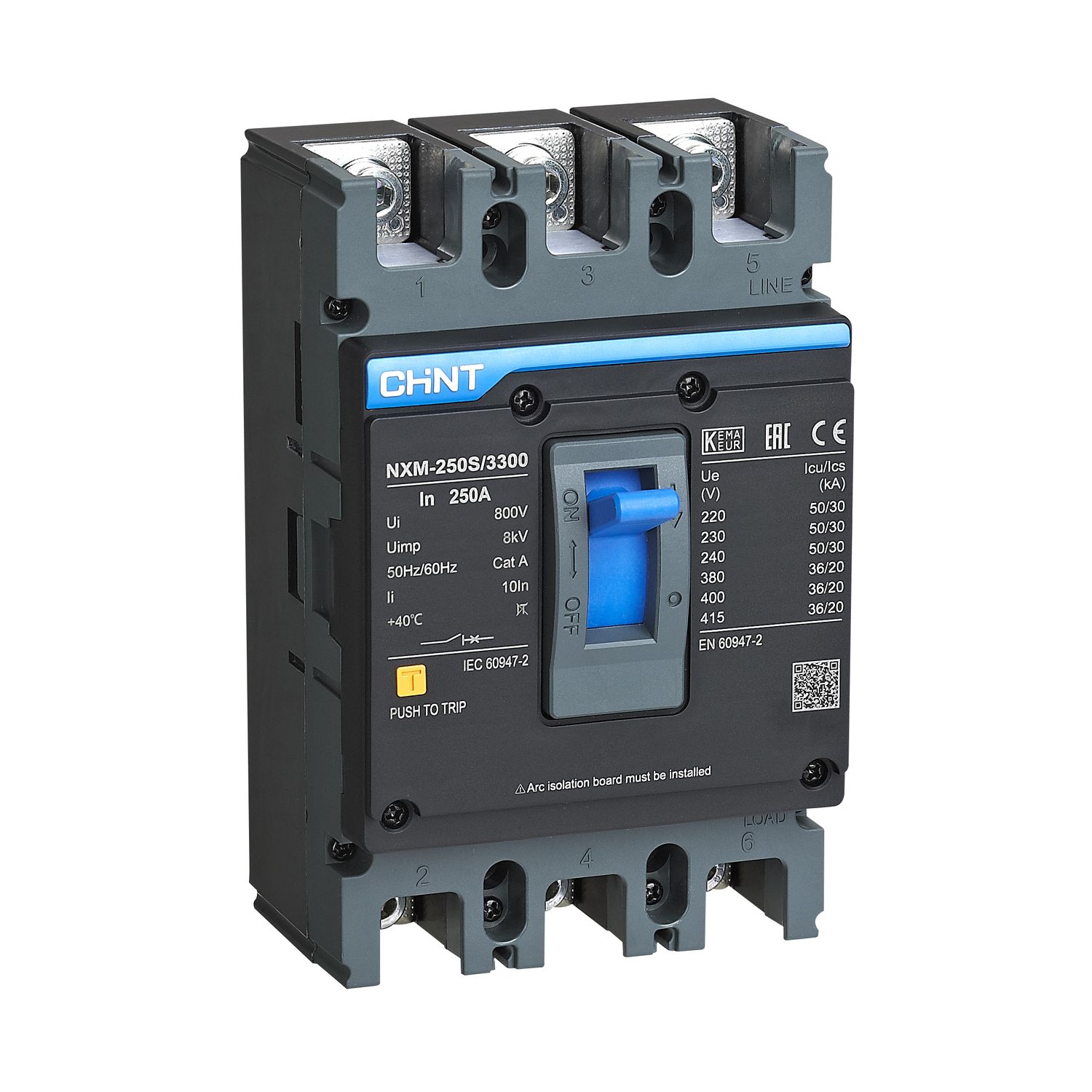 CHINT Авт. выкл. NXM-250S/3Р 160A 35кА