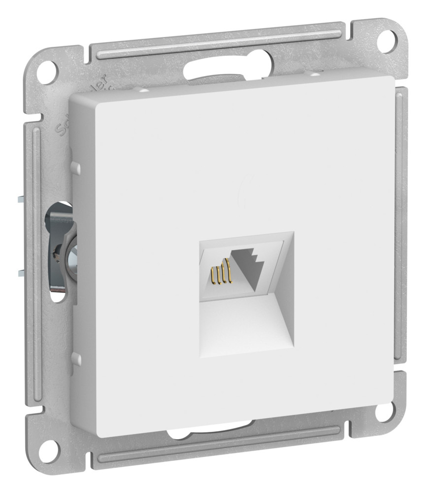 Systeme Electric AtlasDesign Лотос Розетка телефонная RJ11, механизм