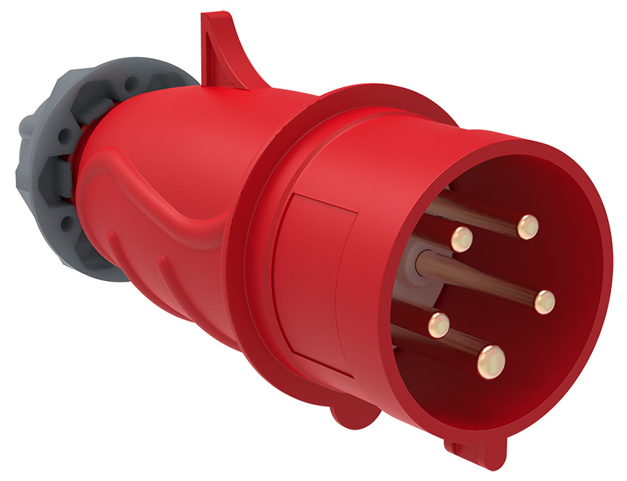 IEK Вилка переносная ССИ-015 16А-6ч/200/346-240/415В 3Р+РЕ+N IP44 MAGNUM