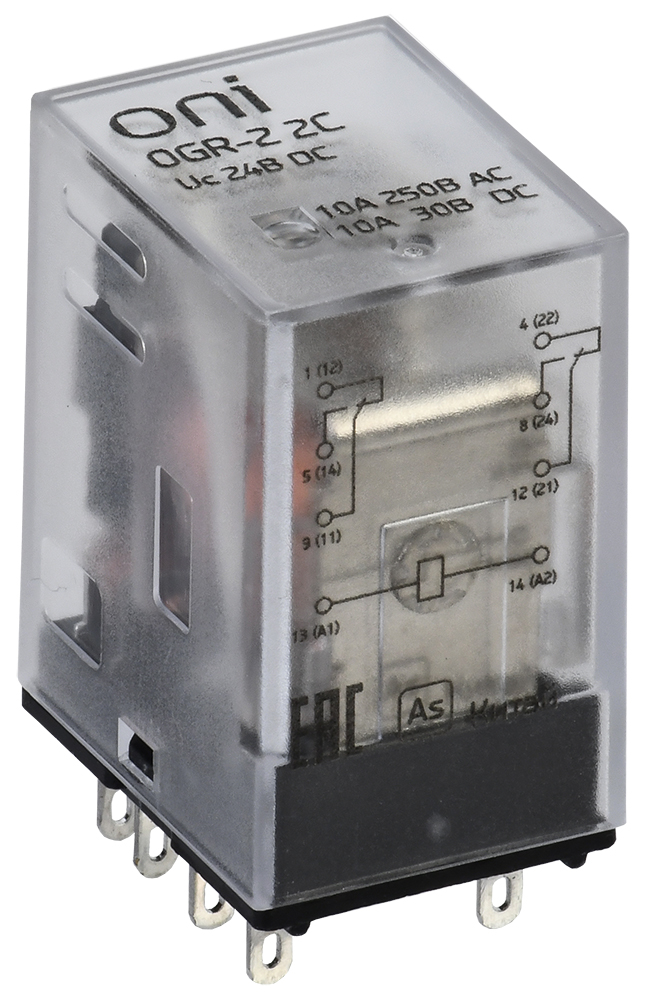 IEK ONI Реле общ. назнач. OGR-2 2C 24В DC
