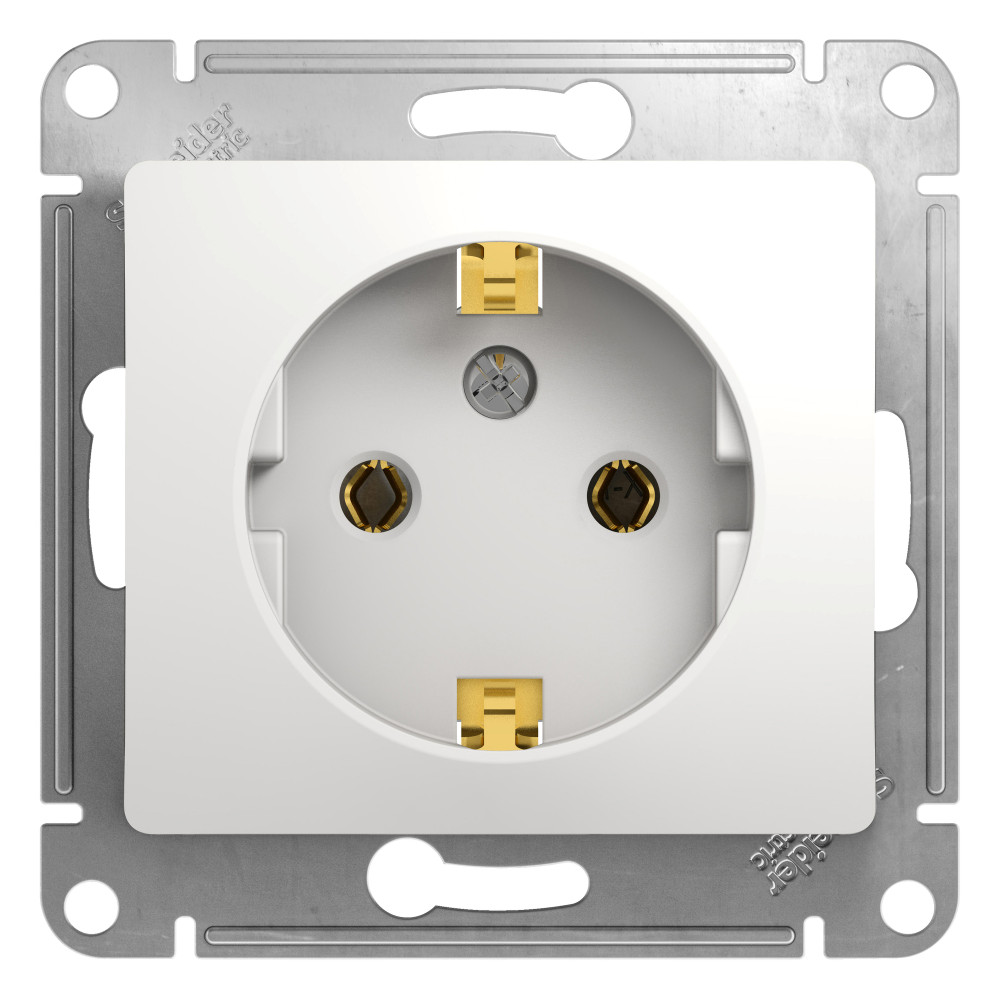 Systeme Electric Glossa Бел Розетка с/з