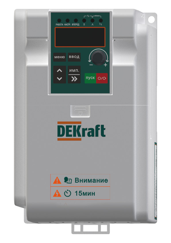 Dekraft Преобразователь частоты DEKV060-1.5кВт 1 фаза 220В