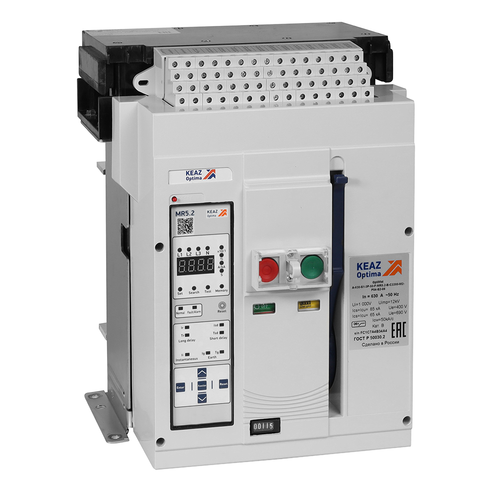 КЭАЗ Выключатель автоматический OptiMat A-1000-S1-4P-50-F-MR5.2-B-C2200-M2-P04-S2-06