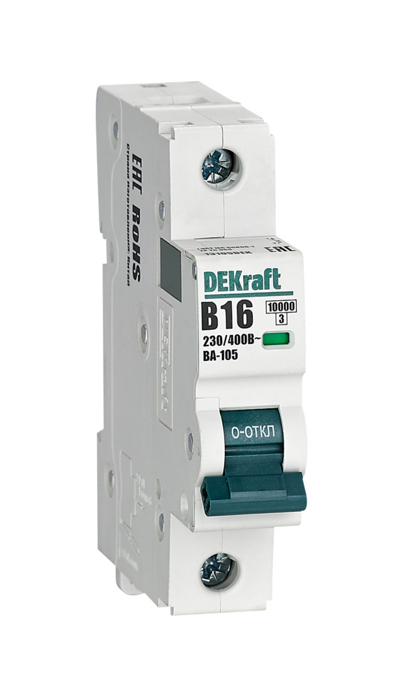 Dekraft Автоматический выключатель ВА105-1P-016A-B