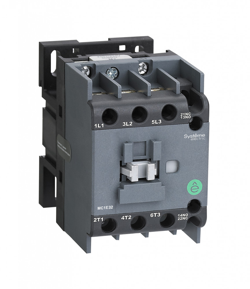 Systeme Electric Контактор MC1E 3P 25A НО+НЗ 380V/400V 50/60ГЦ