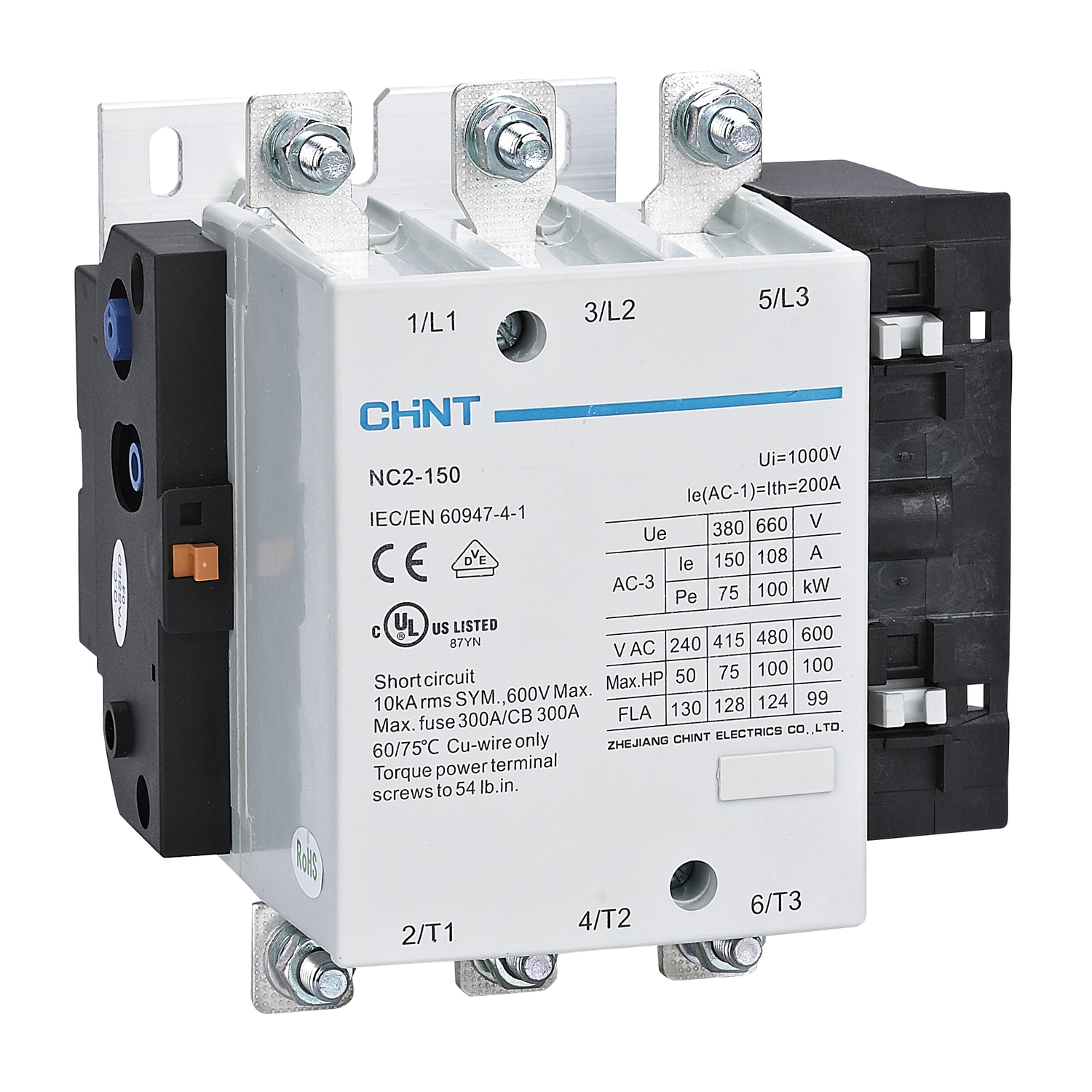 CHINT Контактор NC2-150 150A 220-240В/АС3 50Гц (R)