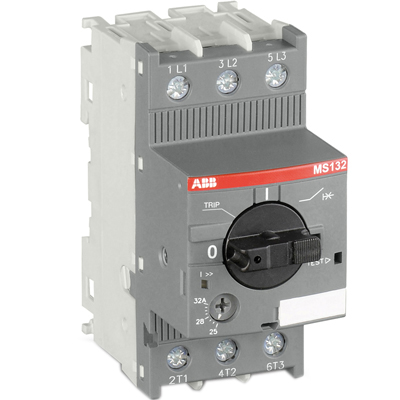 ABB Выключатель автоматический MS132-0.4 100кА с регулир. тепловой защитой 0.25A-0.4А Класс тепл. расцепит. 10
