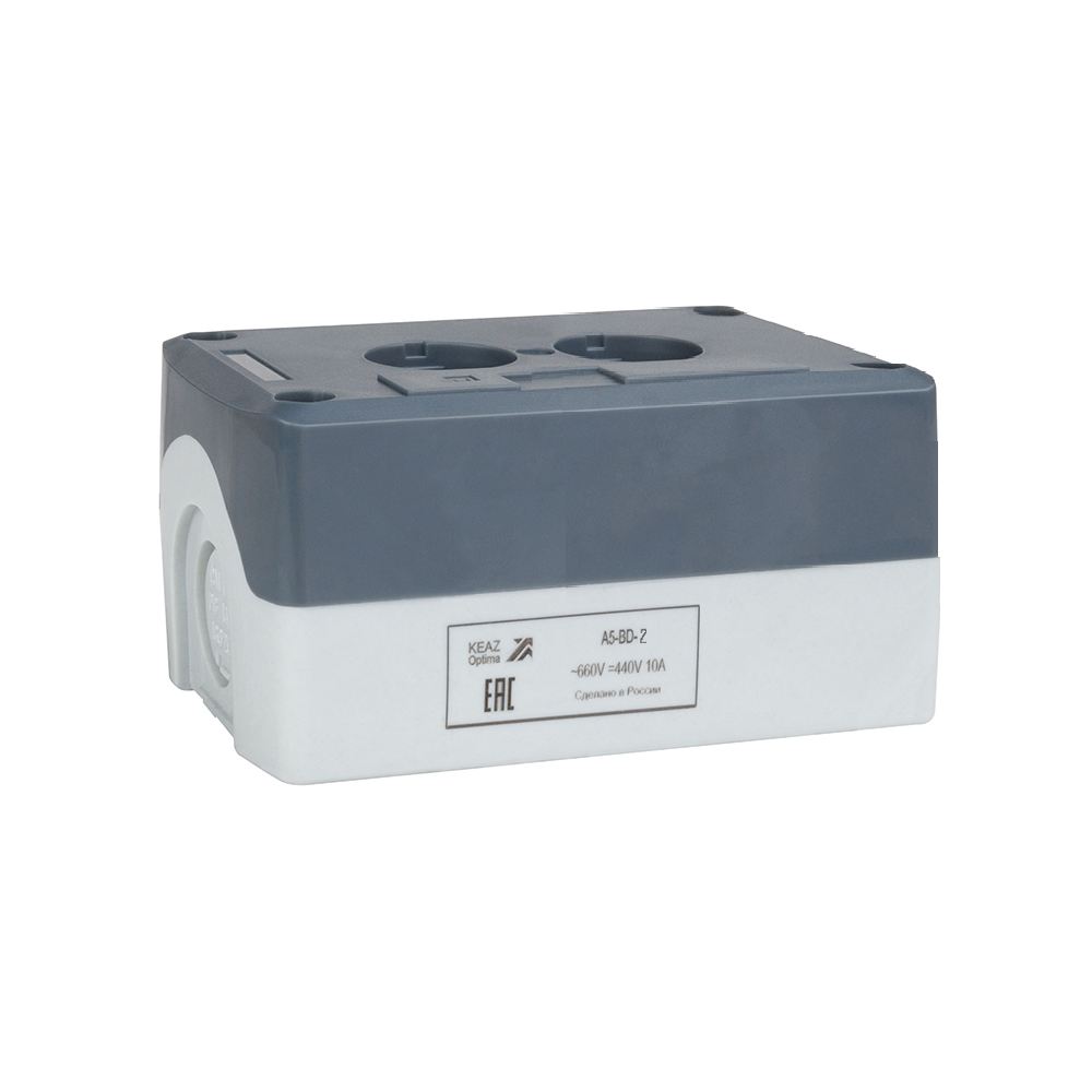КЭАЗ Корпус кнопочного поста OptiSignal D22 A5-BD-2 2 отв XALD02