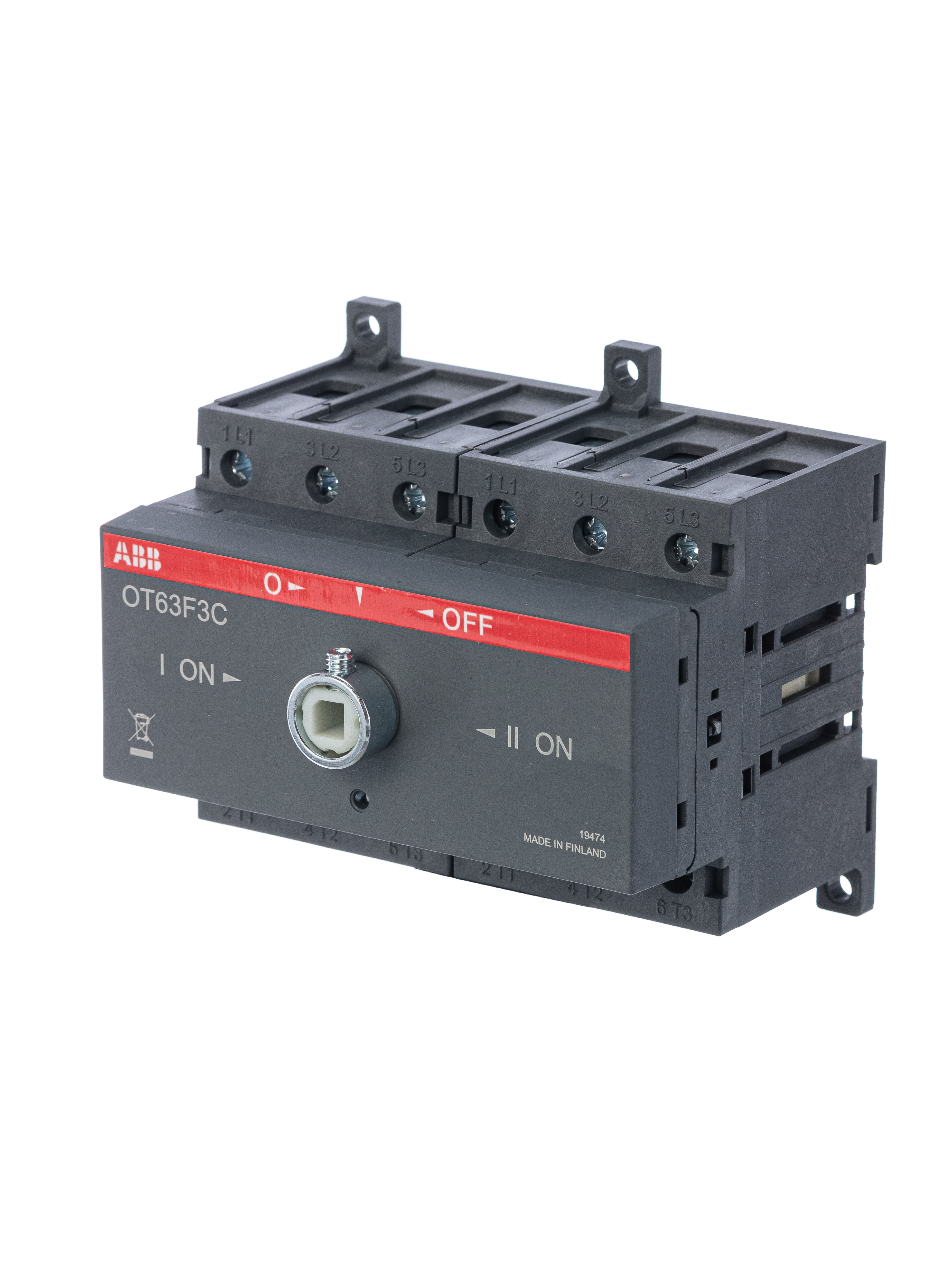 ABB OT63F3C Выключатель-разъединитель реверс 3P 63А, без ручки управления