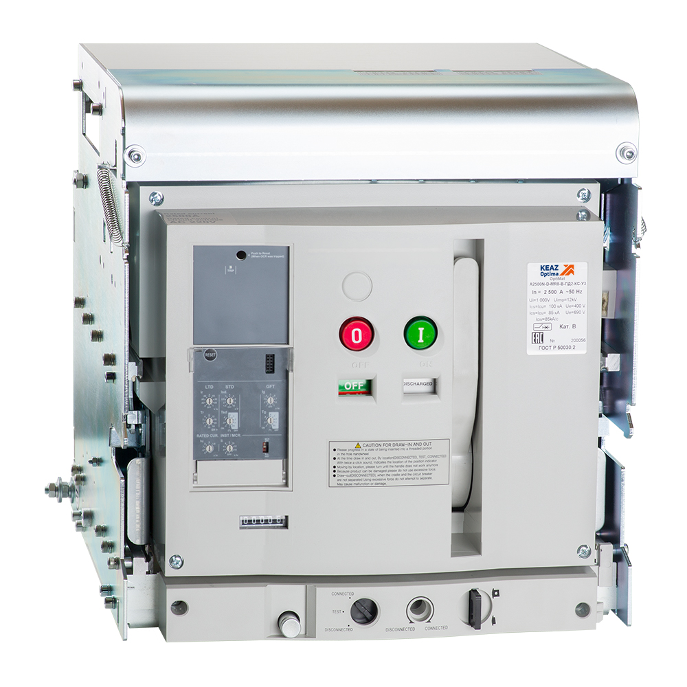 КЭАЗ Выключатель автоматический OptiMat A-1250-S2-3P-85-D-MR7.0-B-C2200-M2-P03-S1-06