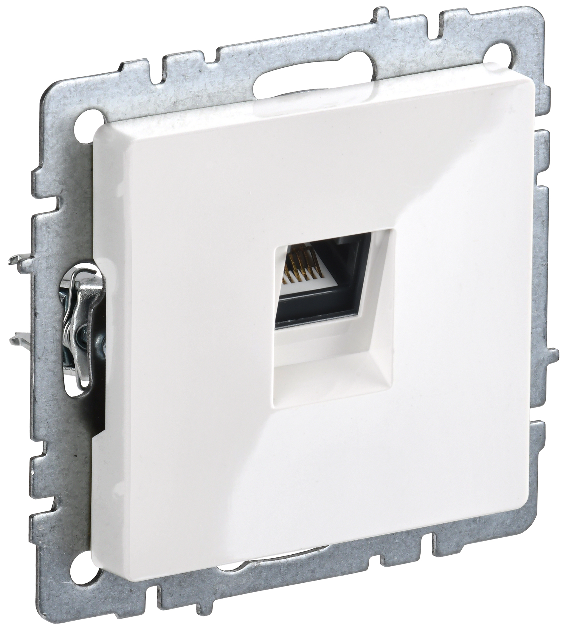 IEK BRITE BASE Белый Розетка комп RJ45 кат.6 РК11-БрБ
