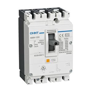CHINT Авт. выкл. NM8N-125S TM 3P 125А 50кА с рег. термомаг. расцепителем (R)