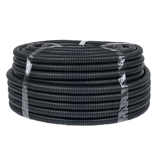 EKF PROxima Труба гофр. FRHF с зондом d25мм (75м) черная Plast