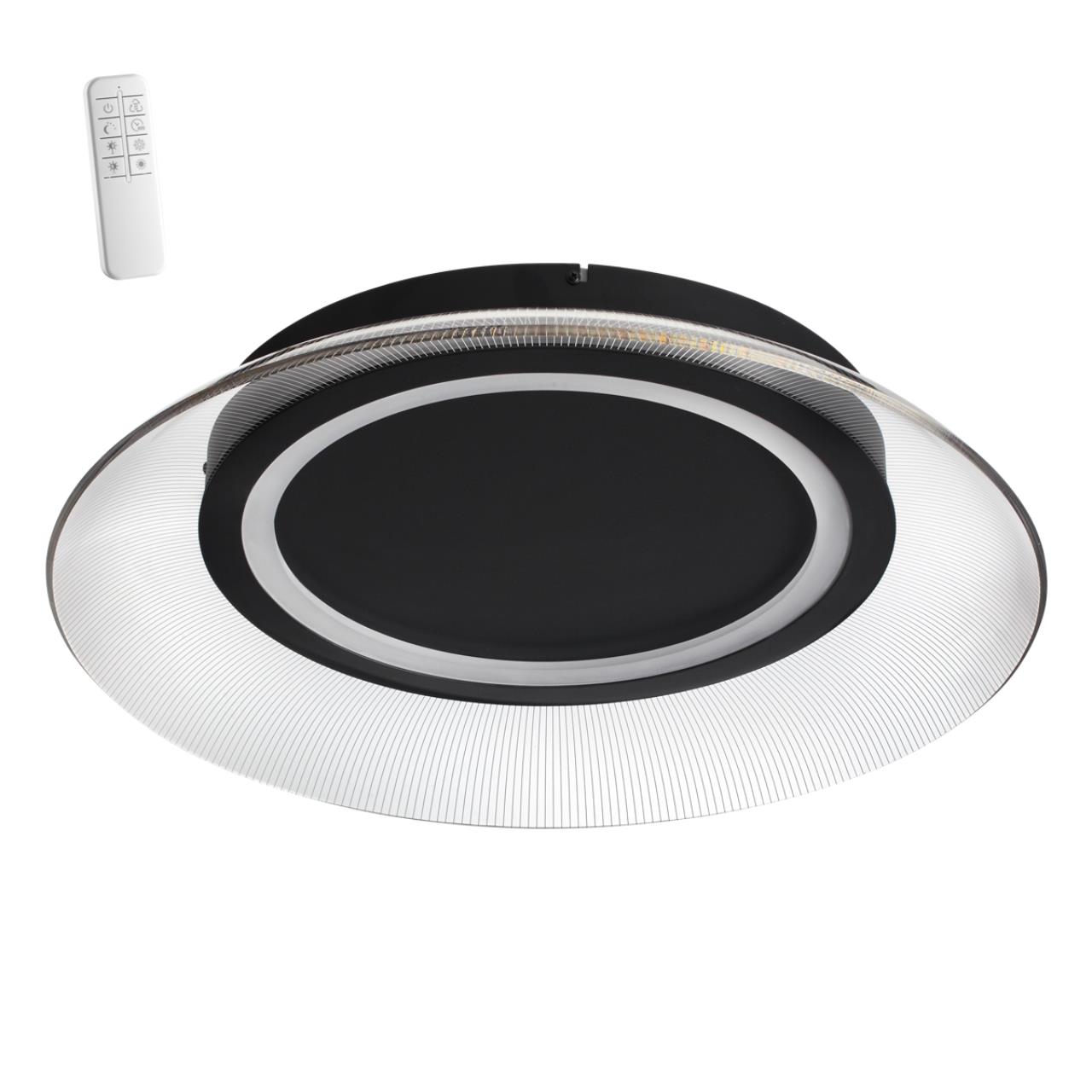 Novotech 359190 OVER NT23 000 черный Светильник накладной диммируемый, в комплекте пульт ДУ IP20 LED 3000К~6000К 48W 220-240V WELLE