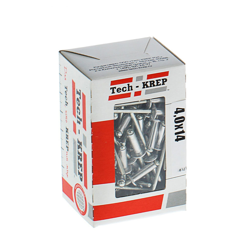 Tech-Krep Заклепка 4,0х14 (100 шт) - коробка с ок.