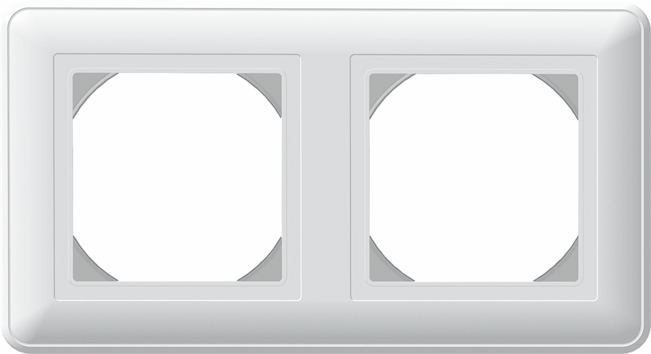 Systeme Electric Wessen 59 Aqua Бел Рамка 2-ая IP44