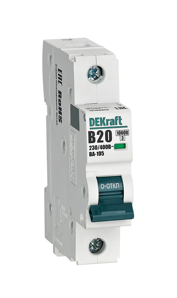 Dekraft Автоматический выключатель ВА105-1P-020A-B