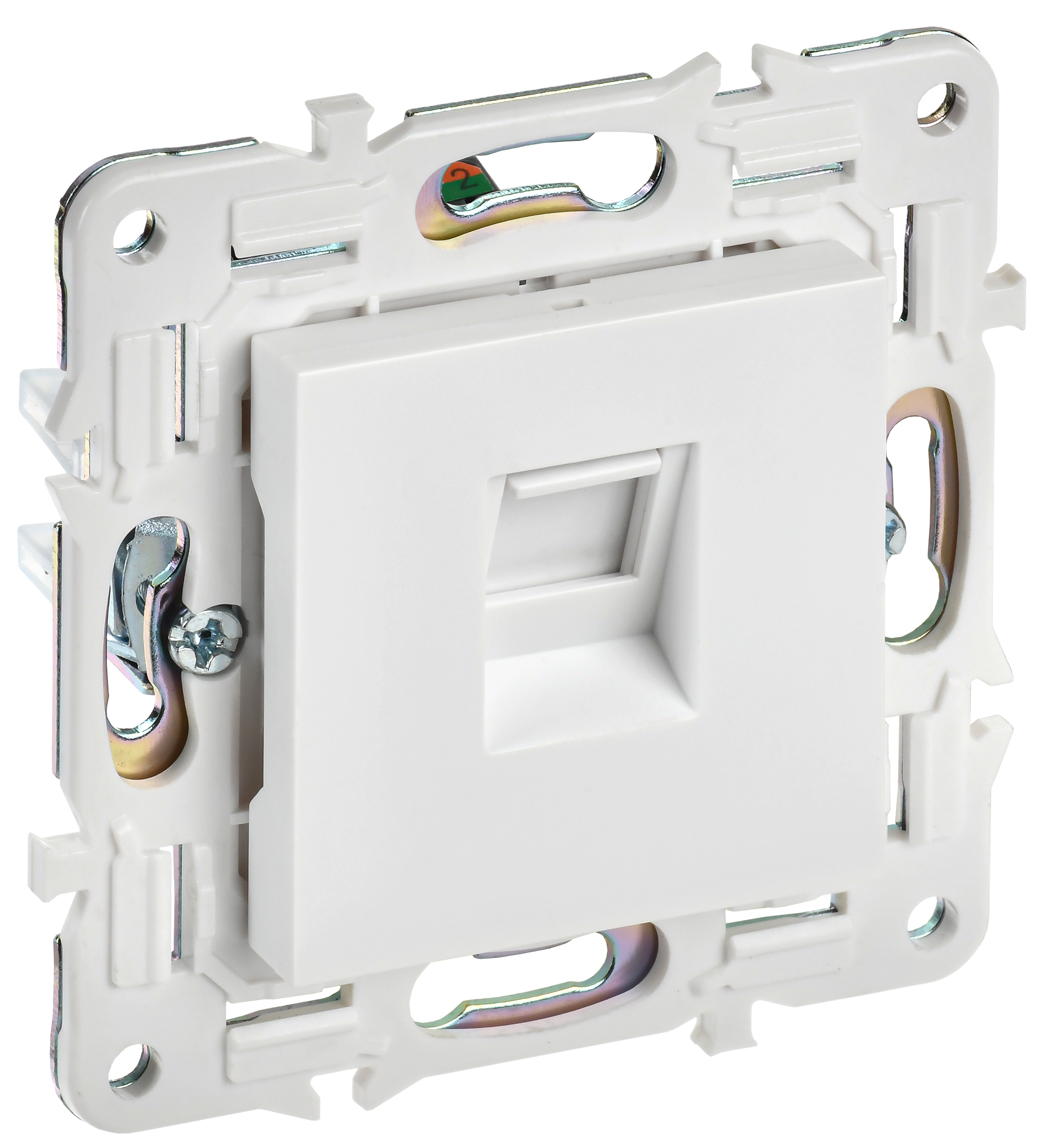 IEK SKANDY Арктический белый Розетка компьютерная RJ45 кат.5E SK-K01W