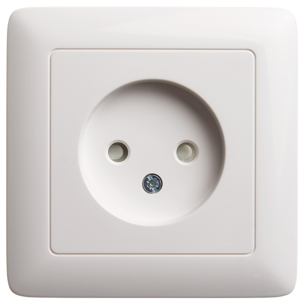 Systeme Electric ХИТ внутр Бел Розетка б/з со шторками, 16А, 250В