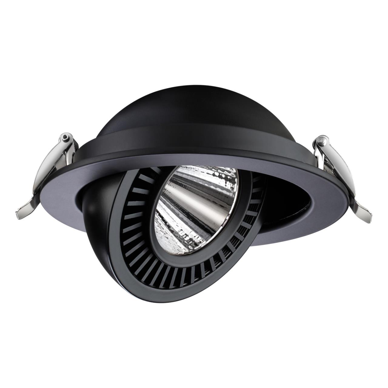 Novotech 358818 SPOT NT21 210 черный Светильник встраиваемый светодиодный IP20 LED 18W 1600Лм 4000K 220V GESSO