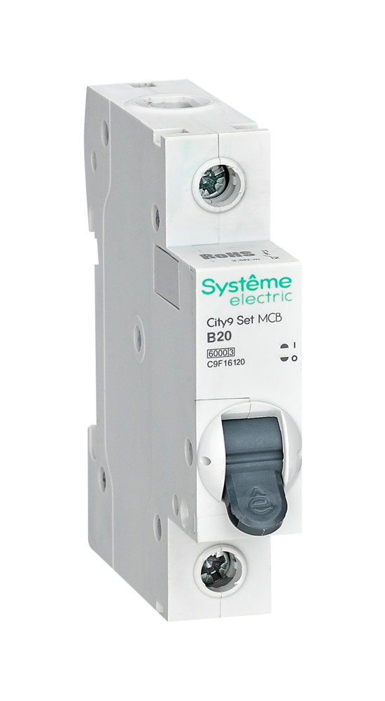 Systeme Electric City9 Set Автоматический выключатель (АВ) B 20А 1P 6kA 230В