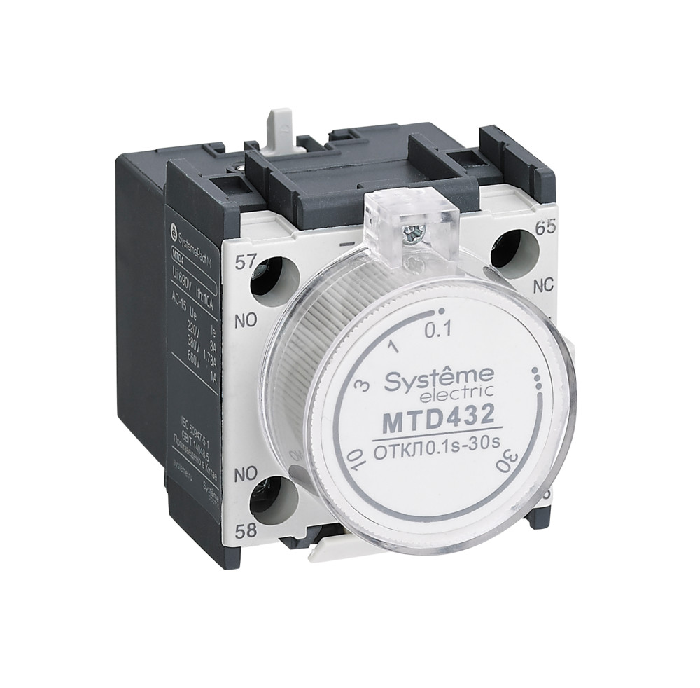Systeme Electric Доп.конт. Блок MC1G/E ВЫД. ВРЕМ. ВКЛ 0, 1…30С