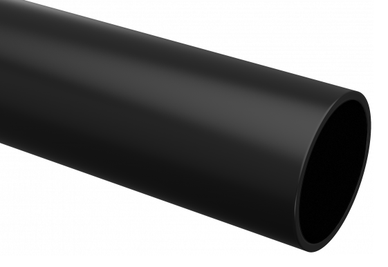 EKF Труба гладкая ПВХ жесткая d20 мм (3 м) (156 м/уп) черная EKF-Plast
