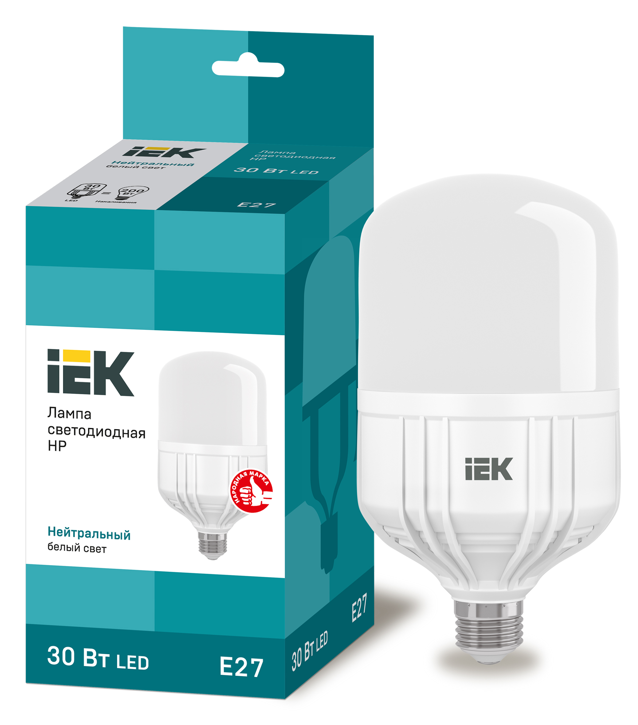IEK Лампа светодиодная HP 30Вт 230В 4000К E27