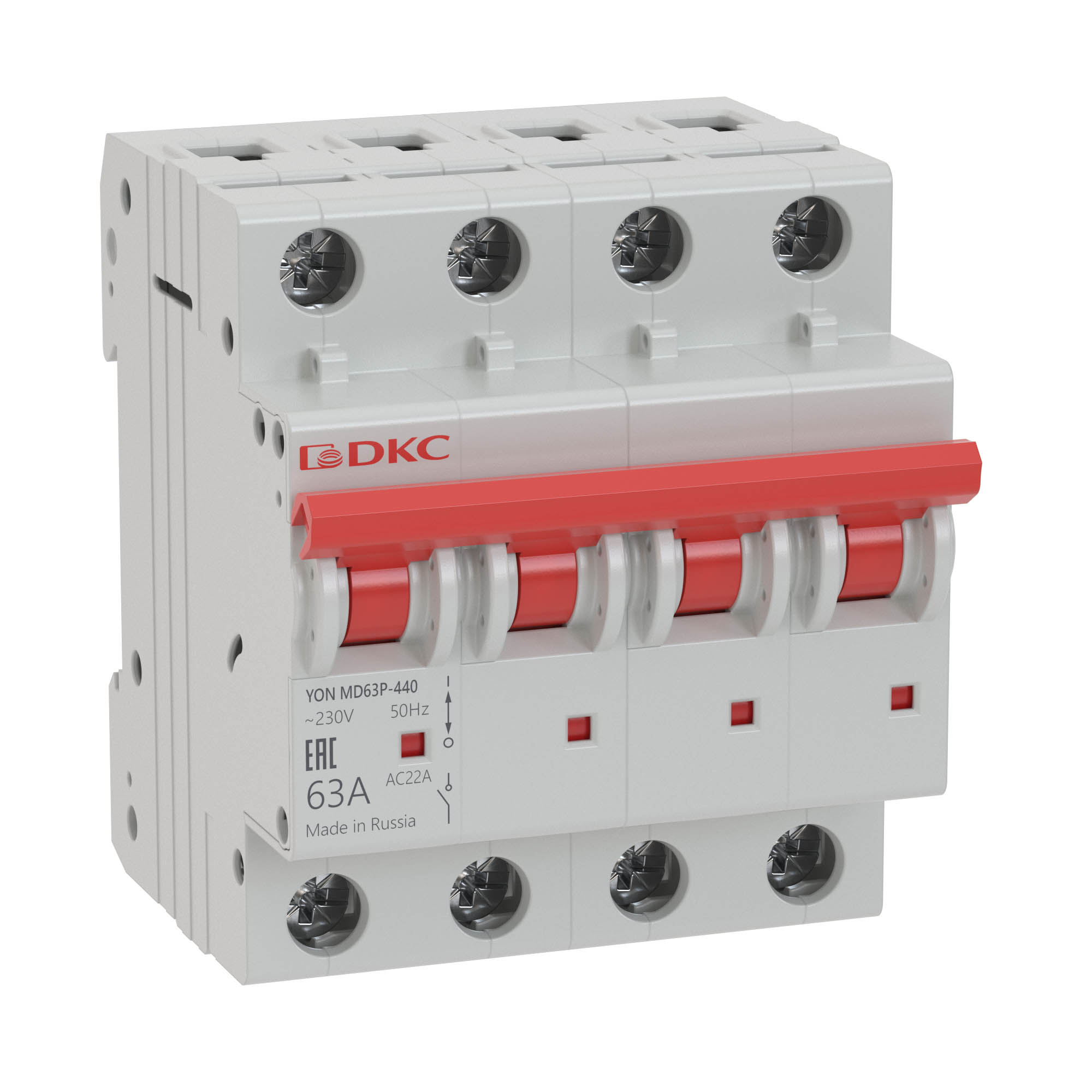DKC YON pro Выключатель нагрузки модульный MD63P 4P 40А
