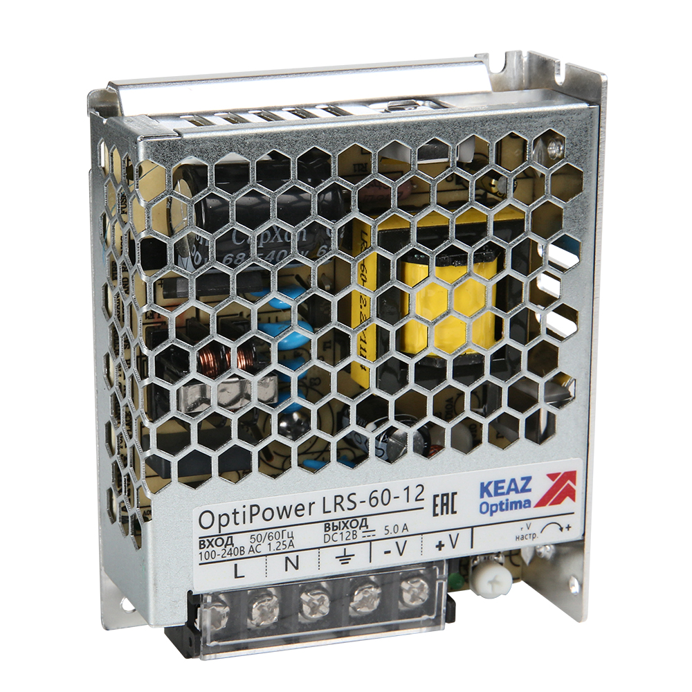 КЭАЗ Блок питания панельный OptiPower LRS 60-12 5A