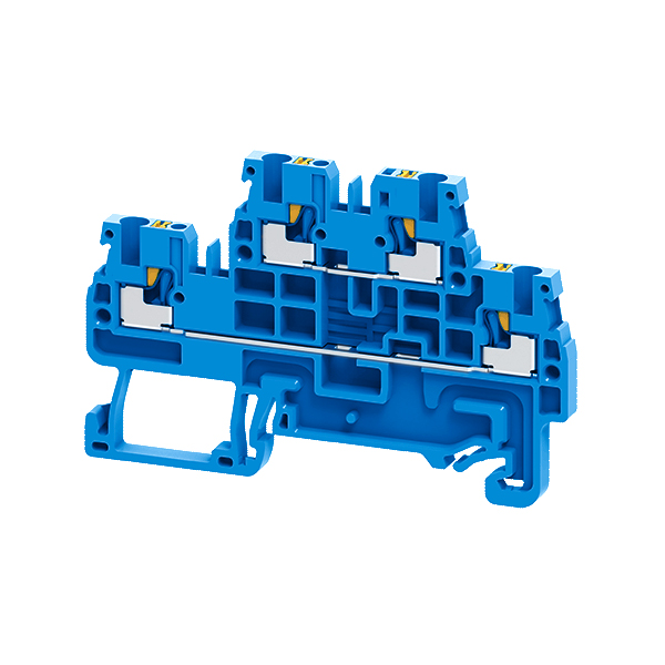 КЭАЗ Клемма 2х-ярусная push-in OptiClip CPDL-2,5-2L-I-BU-синий