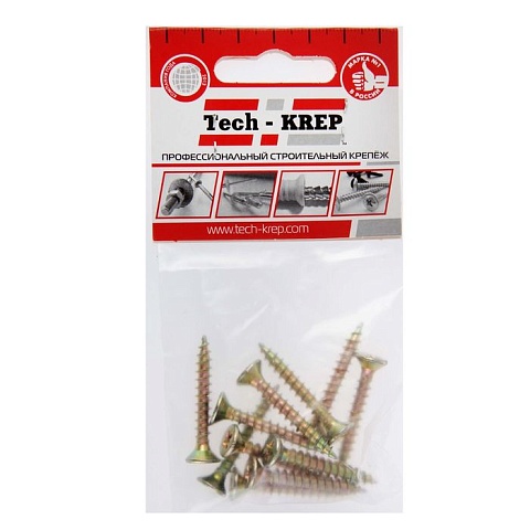 Tech-Krep Саморез ШУж 5,0х35 пот. гол. (11 шт) - пакет