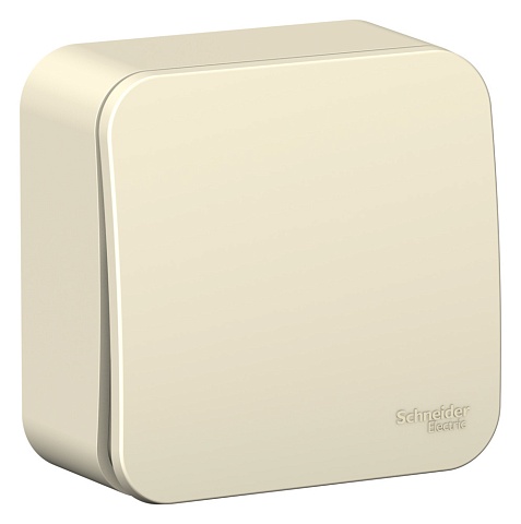 Systeme Electric Blanca наруж Молочный Переключатель 1-клавишный 10А, 250B, изолир. пластина