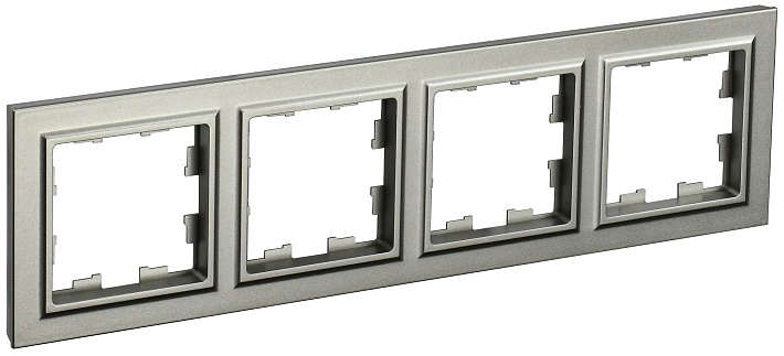 IEK BRITE BASE Шампань Рамка 4-м РУ-4-БрШ