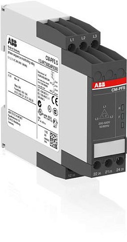 ABB CM-PFS.S Реле контроля напряж-я 3Ф (контроль обрыва и чередов-я фаз)3x200-500В AC,2ПК