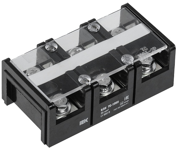 IEK Блок зажимов БЗН ТС-1003 35 мм2 100A 3 пары